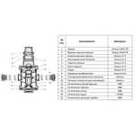 Редуктор давления PN25 1 1/2" вн/вн с выходом под манометр ROMMER (RVS-0008-000040)