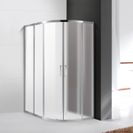 Душевой уголок Cezares MOLVENO-RH-2-110/90-P-Cr, 110х90х195, профиль хром, стекло Punto матовое
