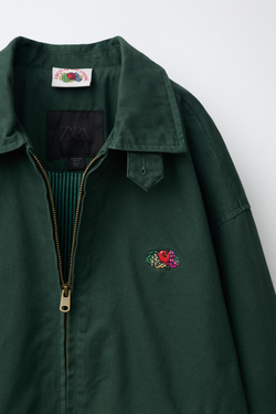 ZARA - FRUIT OF THE LOOM™ КУРТКА С ВЫШИВКОЙ, ЗЕЛЕНЫЙ