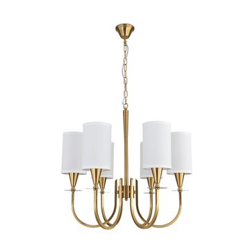 Подвесная люстра 6*Е14 8424/6 бронза/белый BETTI Lumion
