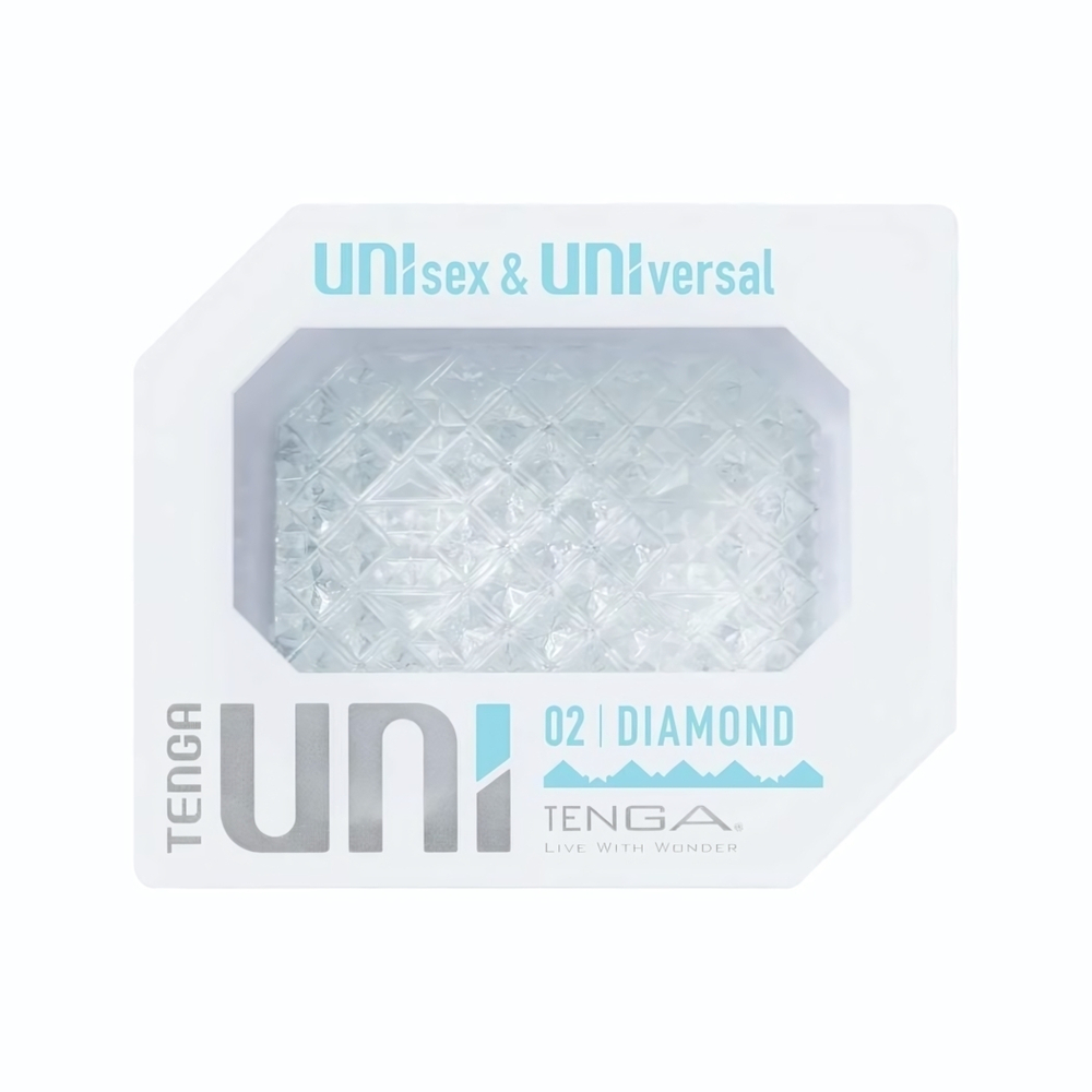 Прозрачный мастурбатор-стимулятор Tenga Uni Diamond (Цвет: прозрачный)