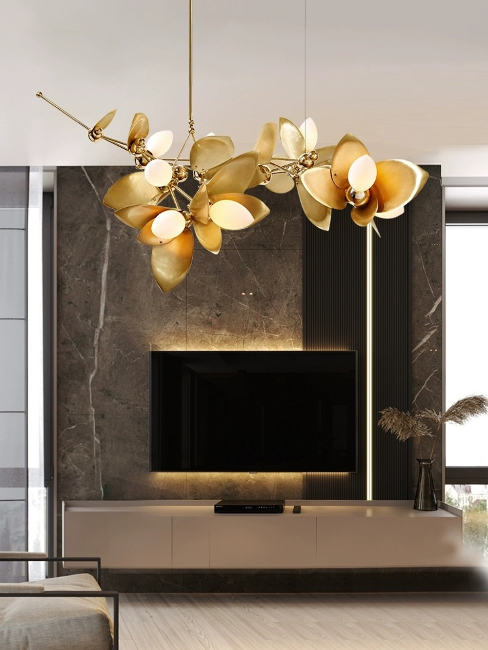 Chandelier  horizontal Laurel Blossom 09 by Rosie Li