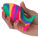 Яркая анальная пробка 9см California Exotic Novelties Cheeky Large Tie-Dye Plug SE-0439-15-3