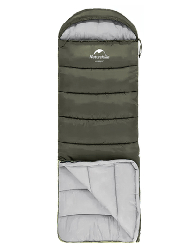 Мешок спальный Naturehike U250, (190х30)х75 см, (правый) (ТК: +6C), темно-зеленый