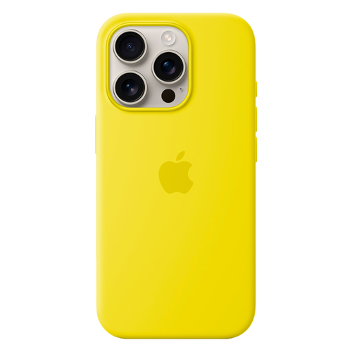 Силиконовый чехол с поддержкой MagSafe Apple Silicone Case для iPhone 16 Pro, Star Fruit (Желтый)
