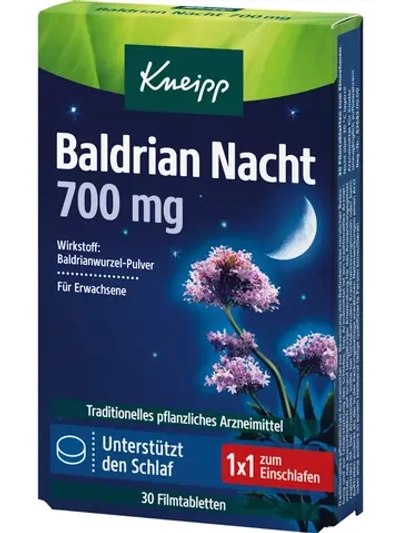 Kneipp Таблетки валерианы на ночь 700 мг, 30 шт.