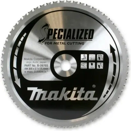 Пильный диск для металла, 185x30x1.8/1.5x56T Makita B-31653