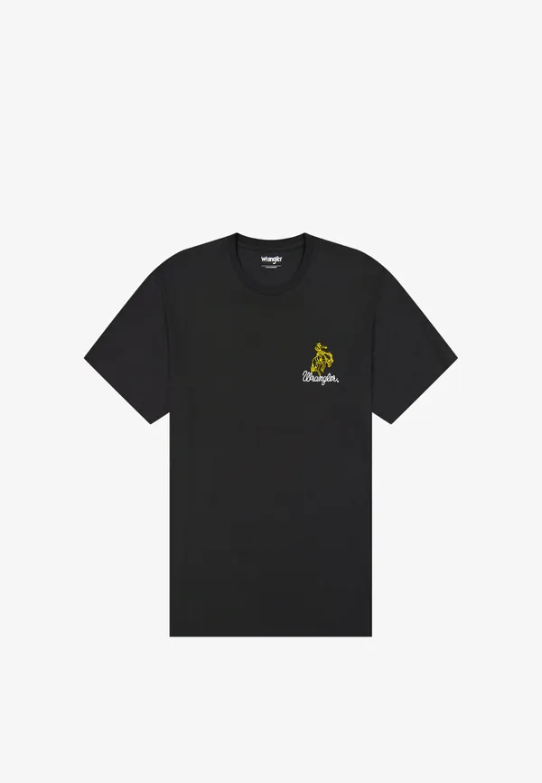 Футболка мужская WRANGLER EMBROIDERY TEE BLACK