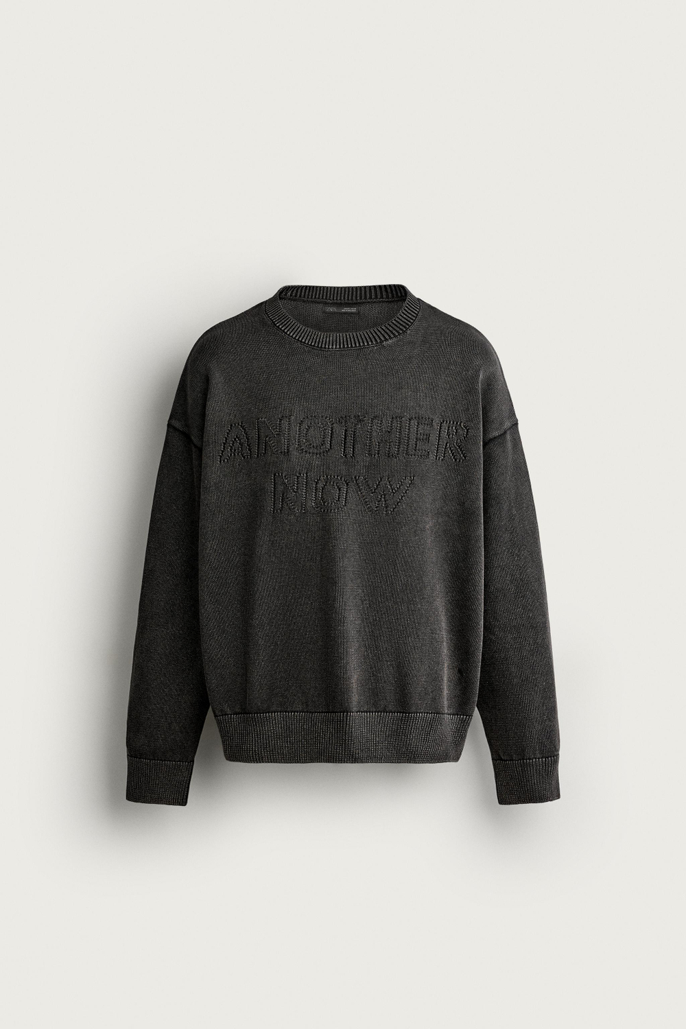 СВИТЕР RELAXED FIT С ИНТАРСИЕЙ — ZARA