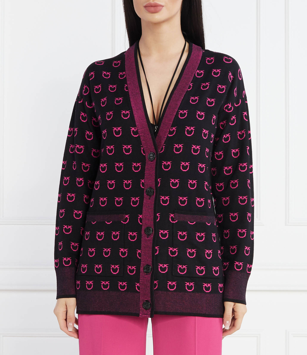 Кардиган TUBICO LOGO BIRD Pinko - черный(101562 A112)