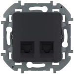 INSPIRIA Розетка 2хRJ45 6 UTP антрацит 673843