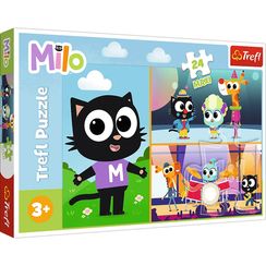 Puzzles - "24 Maxi" -  The adventures of little Milo the Cat / Dea Planeta MILO