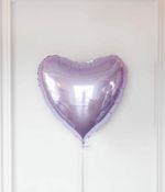 G Шар 36" / 91 см сердце Металлик Сиреневый / Lilac (БГ-150)