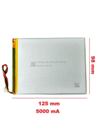 Аккумулятор для планшета PL30110150 , 3,8 V , 5000 mAh , 127мм x 98мм x 3мм , коннектор 5 PIN