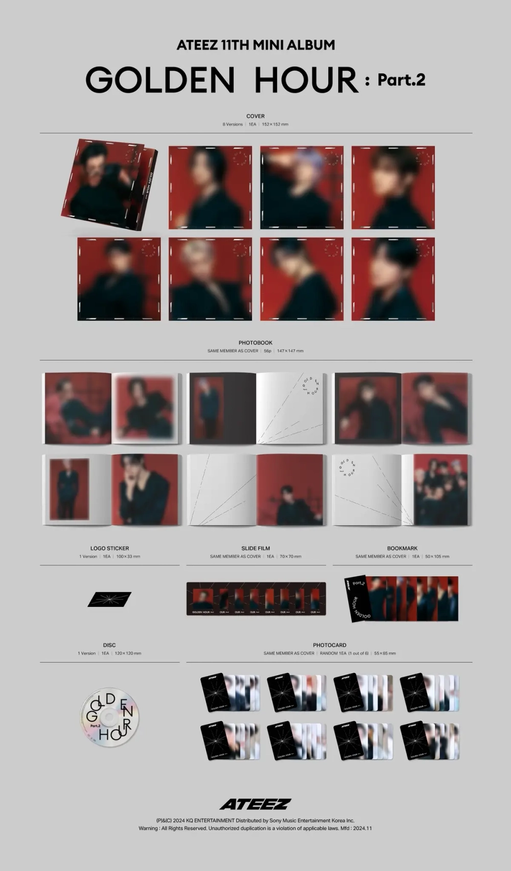 Альбом ATEEZ - GOLDEN HOUR : Part.2 [Digipack Ver.]