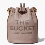 СУМКА MARC JACOBS THE LEATHER BUCKET BAG CEMENT