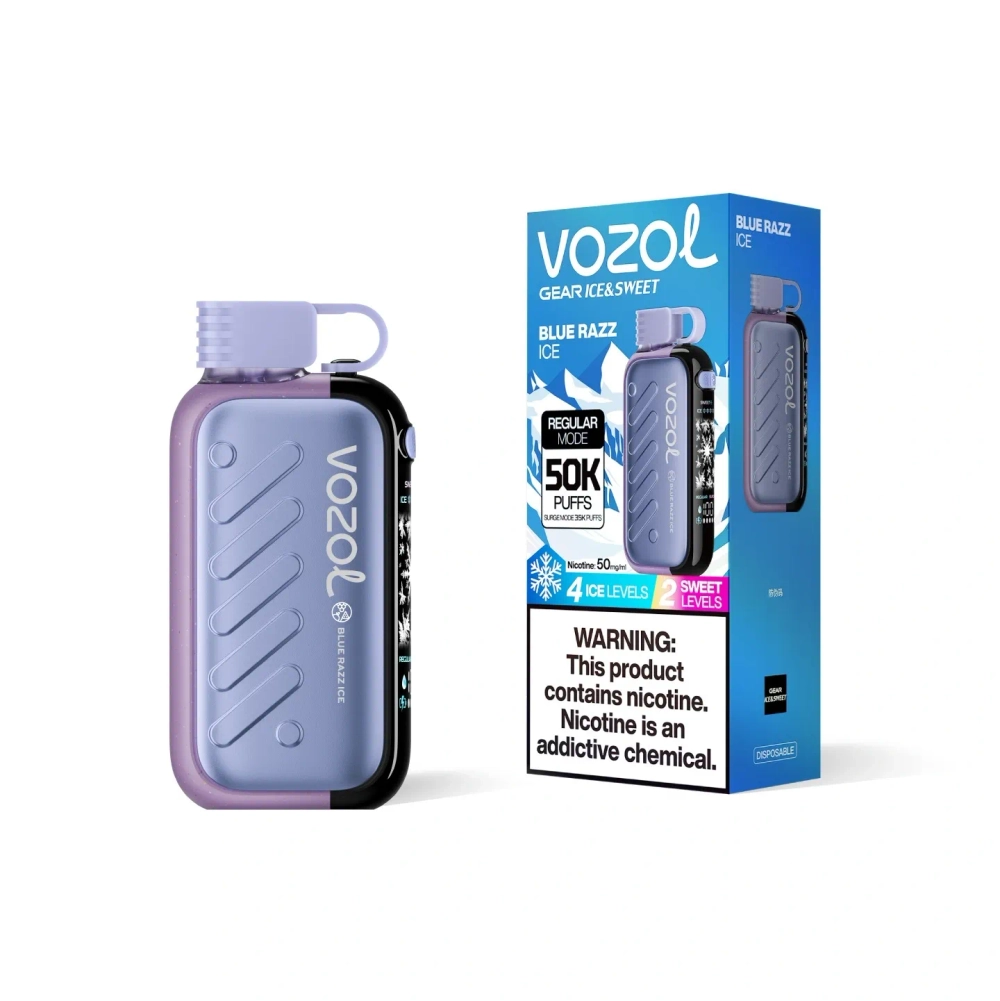 Vozol GEAR ICE & SWEET 50000-Blue Razz Ice ( 5% nic )