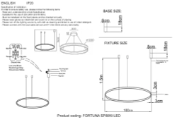 Люстра Crystal Lux FORTUNA SP88W LED GOLD