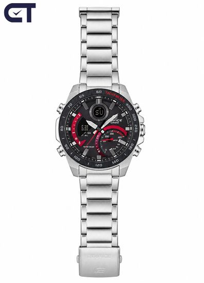 CASIO ECB-900DB-1ADR мужские часы — Tough Solar, Bluetooth и секундомер 1/1000 секунды