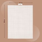 Канва пластиковая 21х28 см, КП-14, цв. белый уп. 3 листа