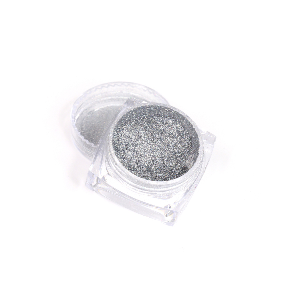 Втирка для ногтей Holographic Silver, Global Fashion, G75