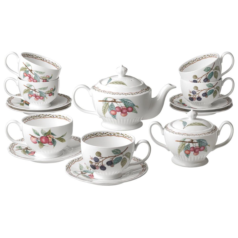 ЧАЙНЫЙ СЕРВИЗ LEFARD "FRUIT GARDEN" НА 6 ПЕР. 14 ПР. 800/350/260 МЛ (КОР=2НАБ.)