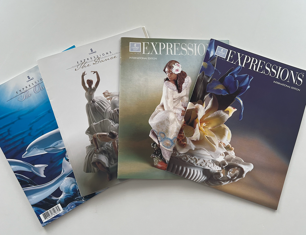 Полный годовой комплект коллекционных журналов «Expressions» (Lladro Collectors Society) за 1998 год