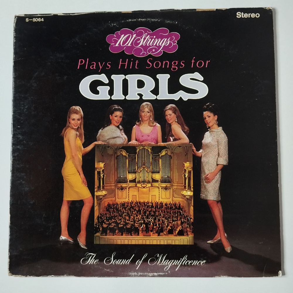 Винтажная виниловая пластинка LP 101 Strings Plays Hit Songs For Girls (USA 1967)
