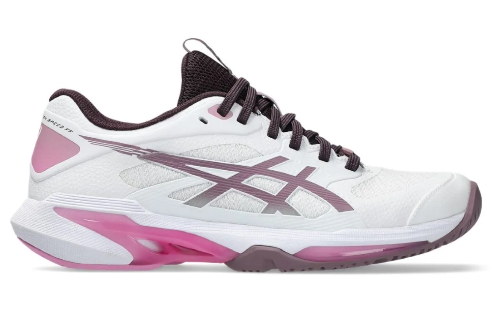 Женские теннисные кроссовки Asics Solution Speed FF 4 - white/dusty mauve