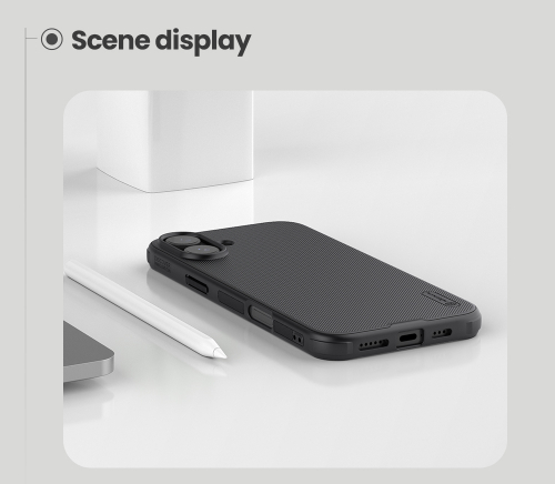 Усиленный двухкомпонентный чехол от Nillkin для iPhone 16, серия Super Frosted Shield Pro