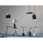 Столик кофейный sustainable collection, D38 см, серо-голубой/черный