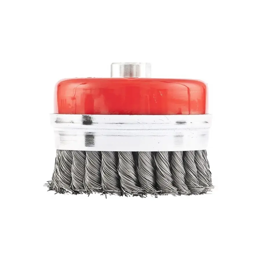 Щетка для УШМ Heavy Duty, 100 мм, М14, "чашка" MATRIX 74672