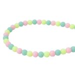 Бусины пластик ⌀6 мм, 50 г, микс цвета, матовые, круглые, Astra&Craft (яркий), 1AL139-1
