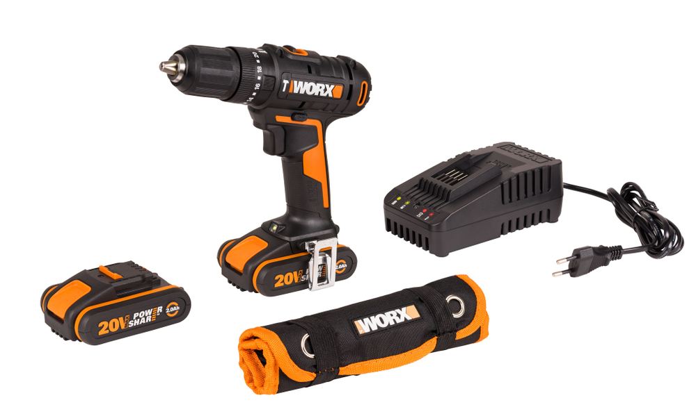 Дрель-шуруповерт ударная аккумуляторная WORX WX370