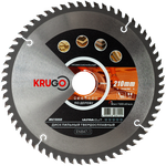 Пильный диск KRUGO 210x2,4/1,6x60Tx30mm, WA210060