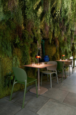 Стул пластиковый Scab Design Hug Go Green, оливковый