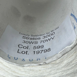 STRATOS - Luxury Selection by Ri.Go; 30% кашемир, 70% меринос; 300м/100гр; col. 599, цвет: молочный белый