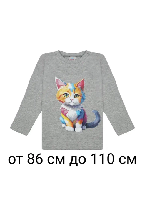 Футболка для садика с длинным рукавом.девочка.1шт