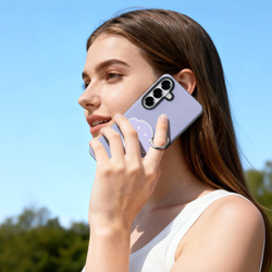 Чехол фиолетового цвета (Lilac Purple) для Samsung Galaxy S26+ Плюс, серия Luvy Series Case (со съемным ремешком) от Dux Ducis