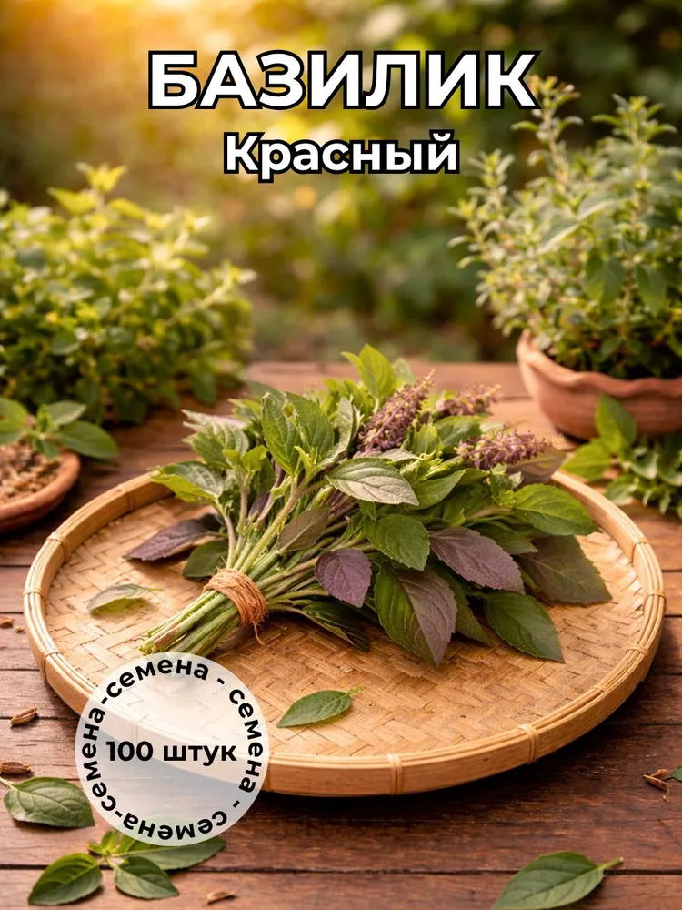 Базилик красный семена 100 штук