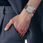 ZEPPELIN Automatic Mechanical Movement 50 meter Water Resistance Men"s Watches Watch 43mm White Dial