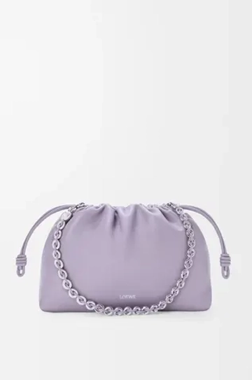 Loewe Сумка Flamenco среднего размера из мягкой кожи ягненка наппа, сиреневый