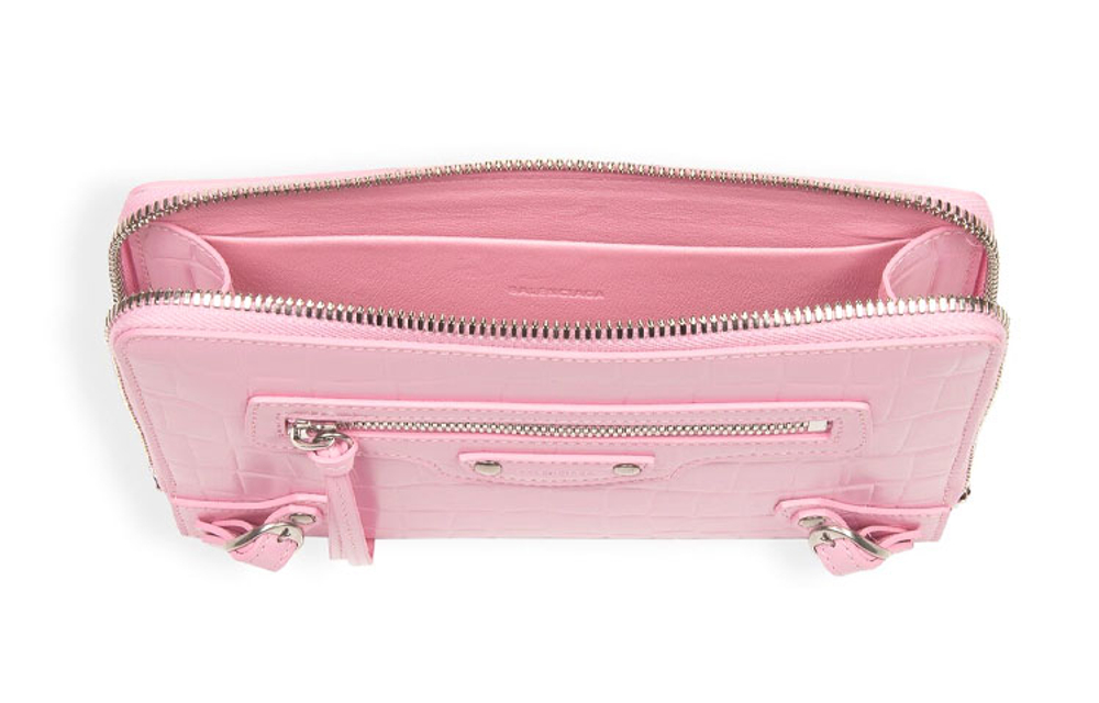 Balenciaga Neo Classic Cow Leather Clutch Women"s Pink