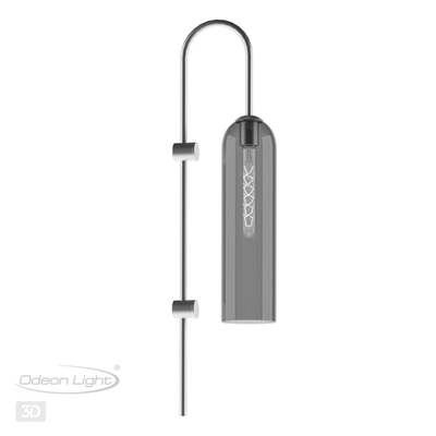 4805/1W PENDANT ODL21 407 никель/дымчатый Бра E27 1*60W VOSTI