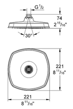 Верхний душ GROHE Grandera 210 27974IG0