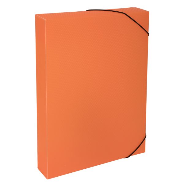 Короб архивный пластиковый 50 мм, 1 шт, Prisma neon A4 эффект 3D, оранжевый, Expert Complete ЕС240441012