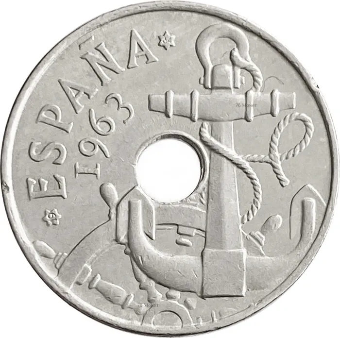 50 сентимо 1963 Испания 50 сентимо 1963 Испания