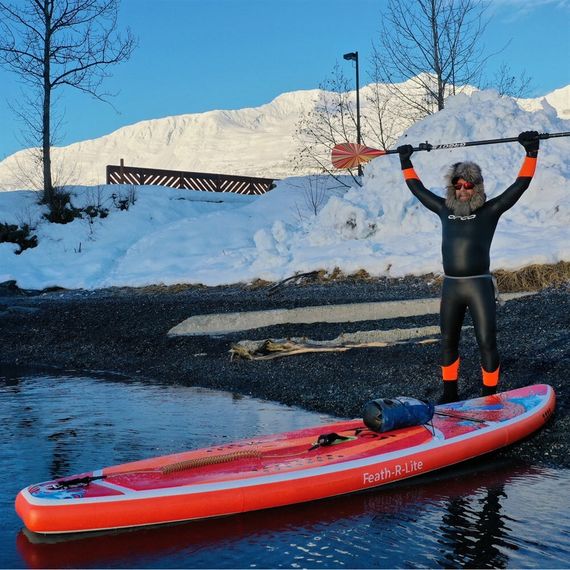 Надувная SUP-доска Funwater RedFish KOI 335х84х15 см полный комплект