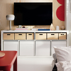 IKEA UPPDATERA  (ИКЕА УППДАТЕРА)  -  Контейнер - светлый бамбук 16х24х15 см