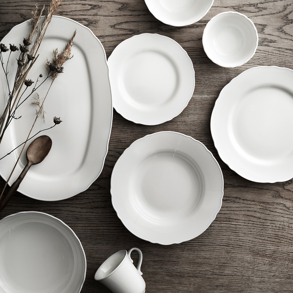 IKEA UPPLAGA  (ИКЕА УППЛАГА)  -  Тарелка, белая, 22 см